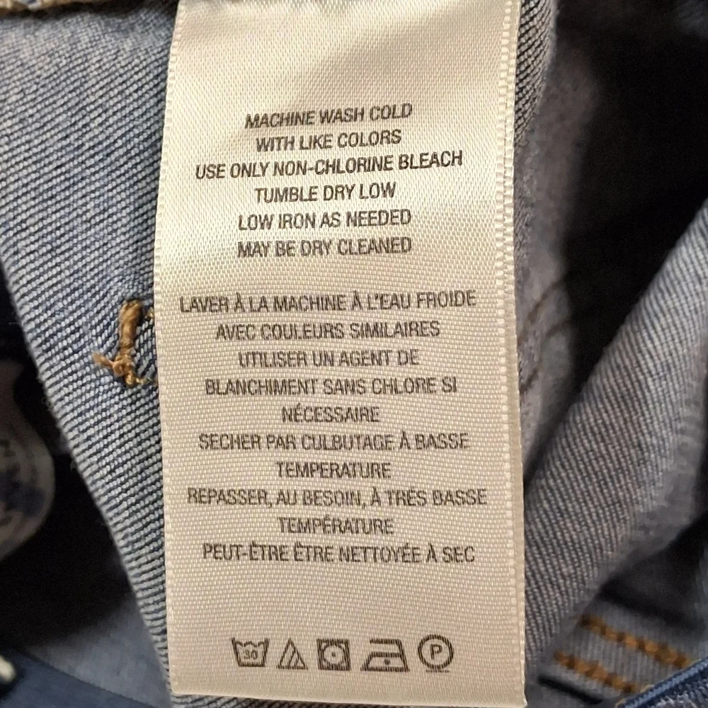We The Free Penny Pull-On Wide Flare Soft Denim Blue Stretch Jeans Women Size 27 - Picture 16 of 16